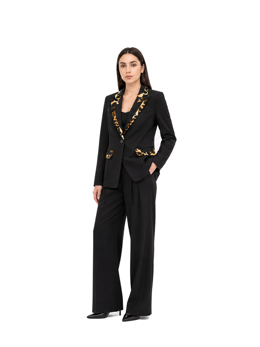 Kayan Trim Suit in Leopard