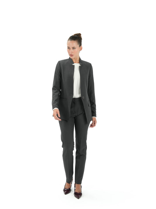 Kayan Power Suit in Charcoal