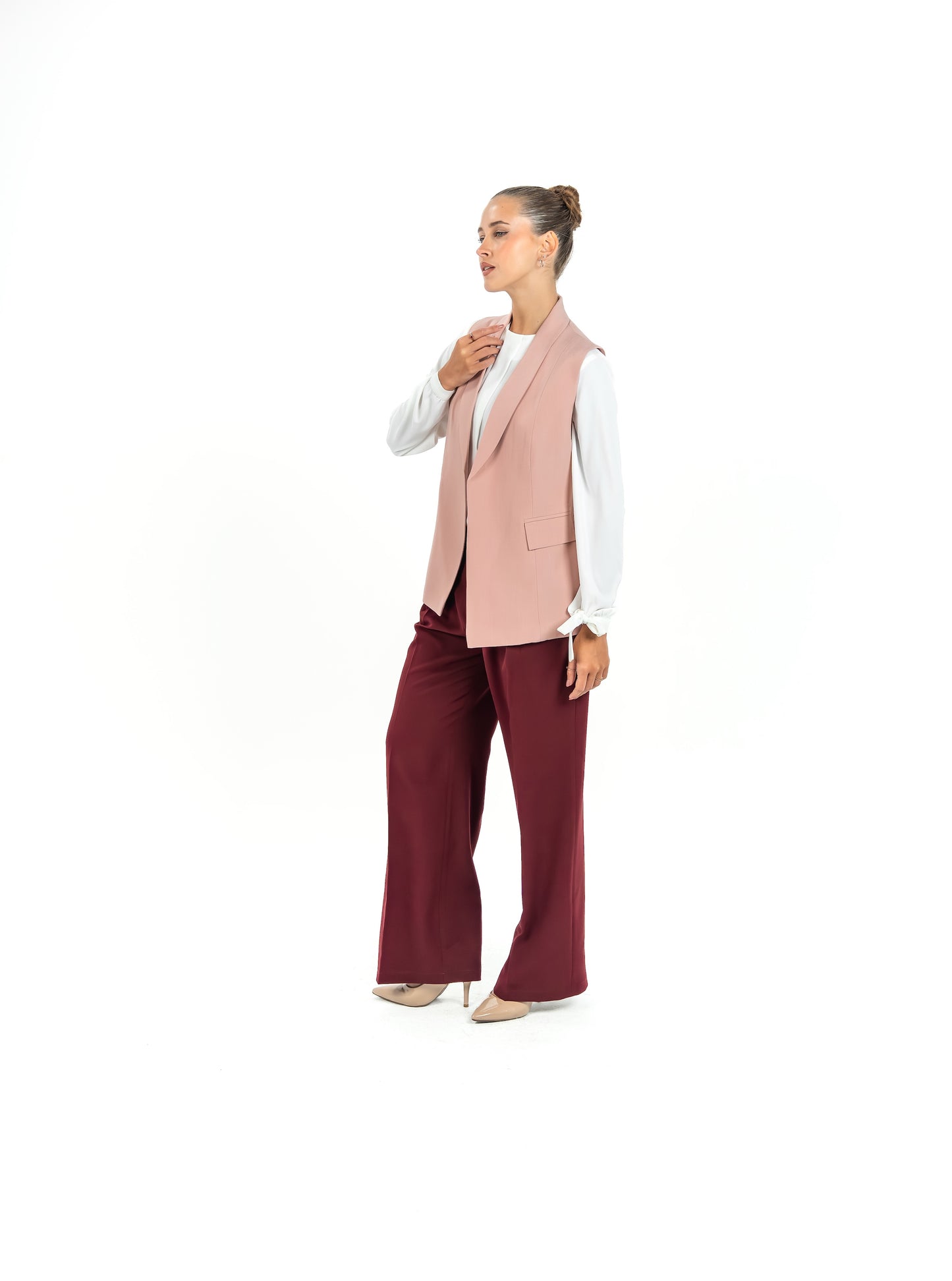 Kayan Edge Vest in Rose