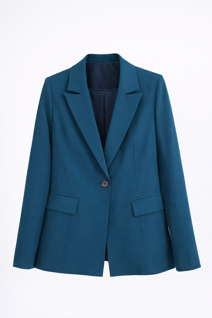 Kayan Tailored Blazer in Teal
