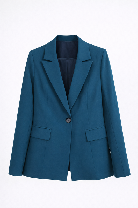 Kayan Tailored Blazer in Teal