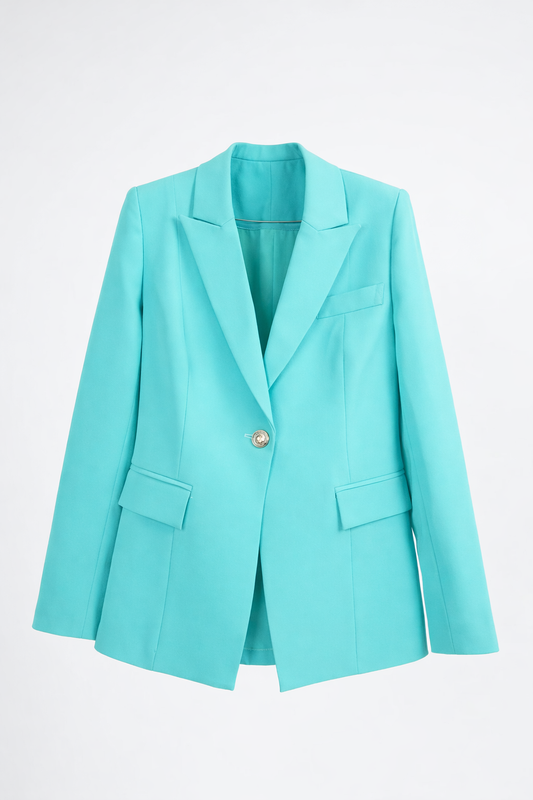 Kayan Power Blazer in Turquoise