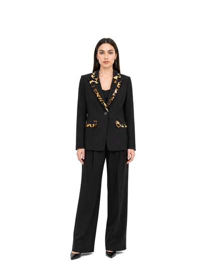Kayan Trim Suit in Leopard