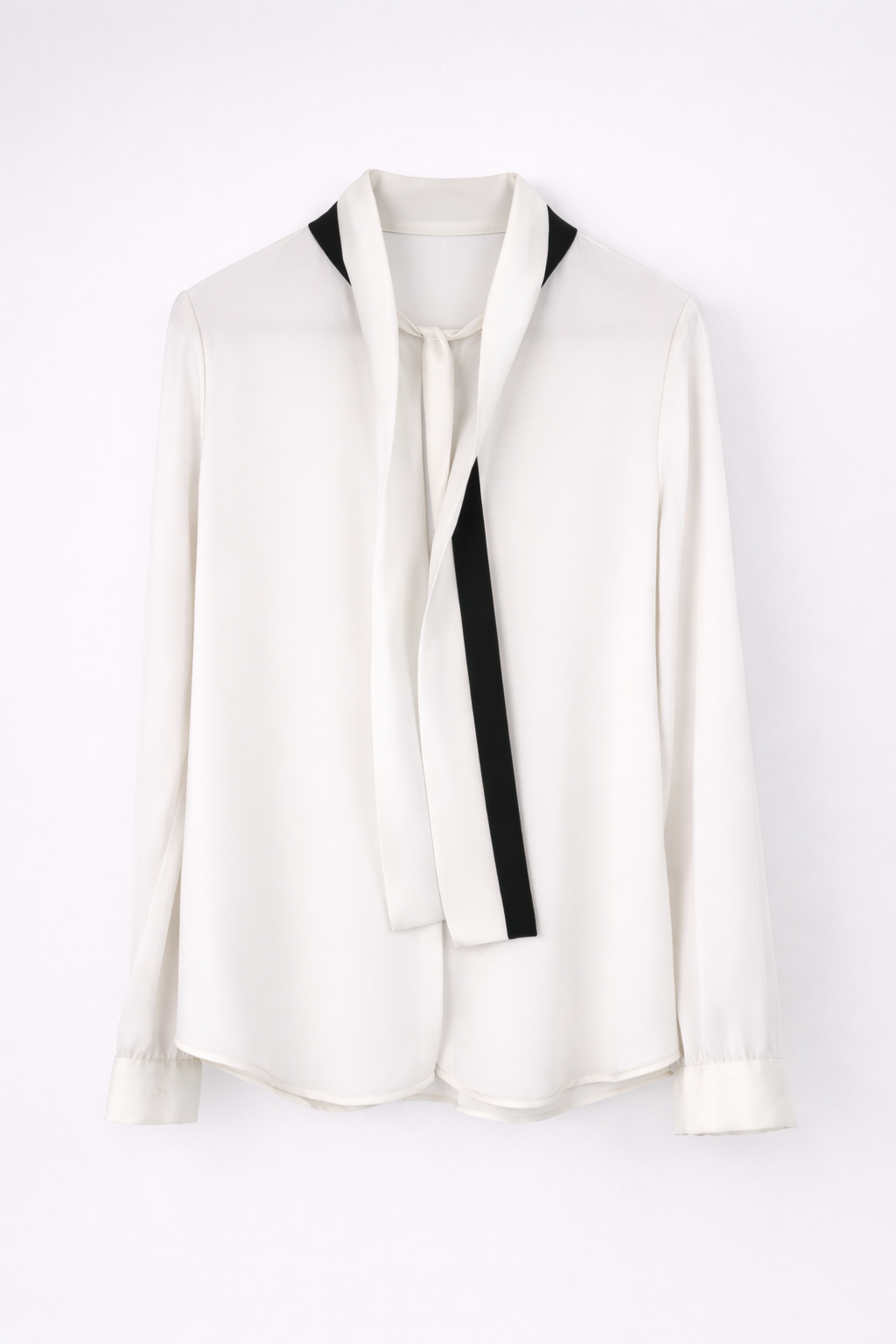 Kayan Tie Blouse in Monochrome