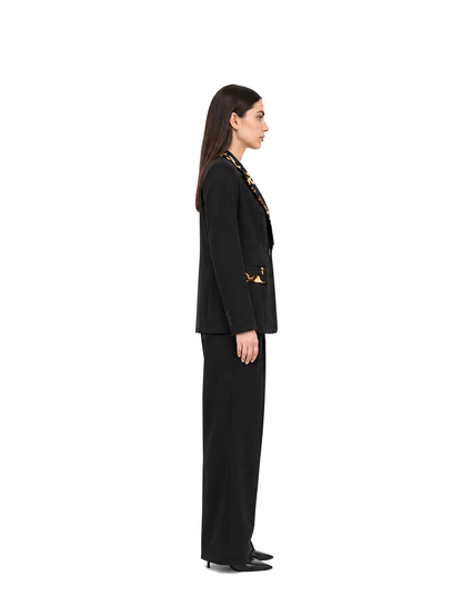 Kayan Trim Suit in Leopard