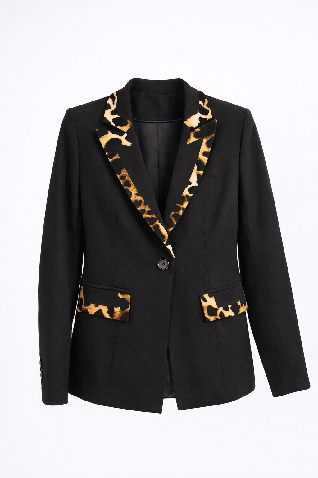 Kayan Trim Blazer in Leopard