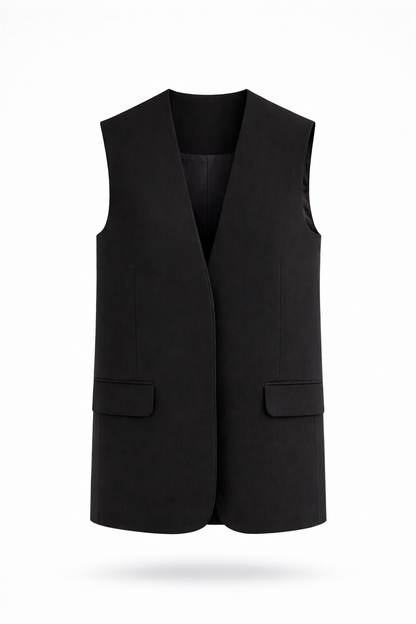 Kayan Vest Ensemble in Black