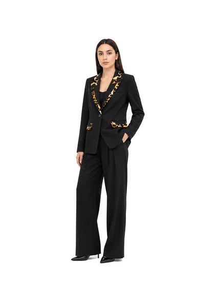 Kayan Trim Suit in Leopard