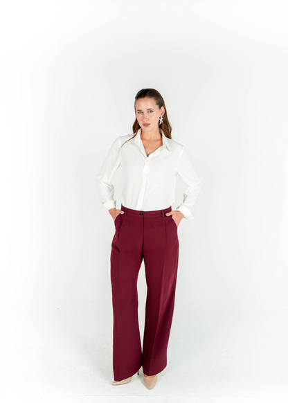 Kayan Flow Pants in Maroon