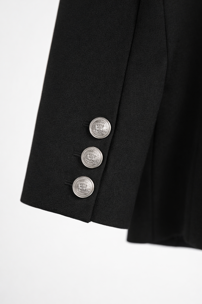 Kayan Two Buttons Classic Suit in Black