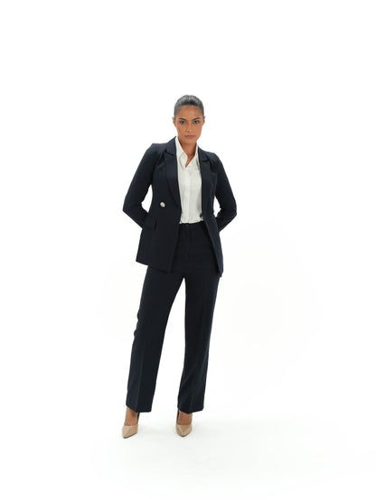 Kayan Two Buttons Classic Suit in Black