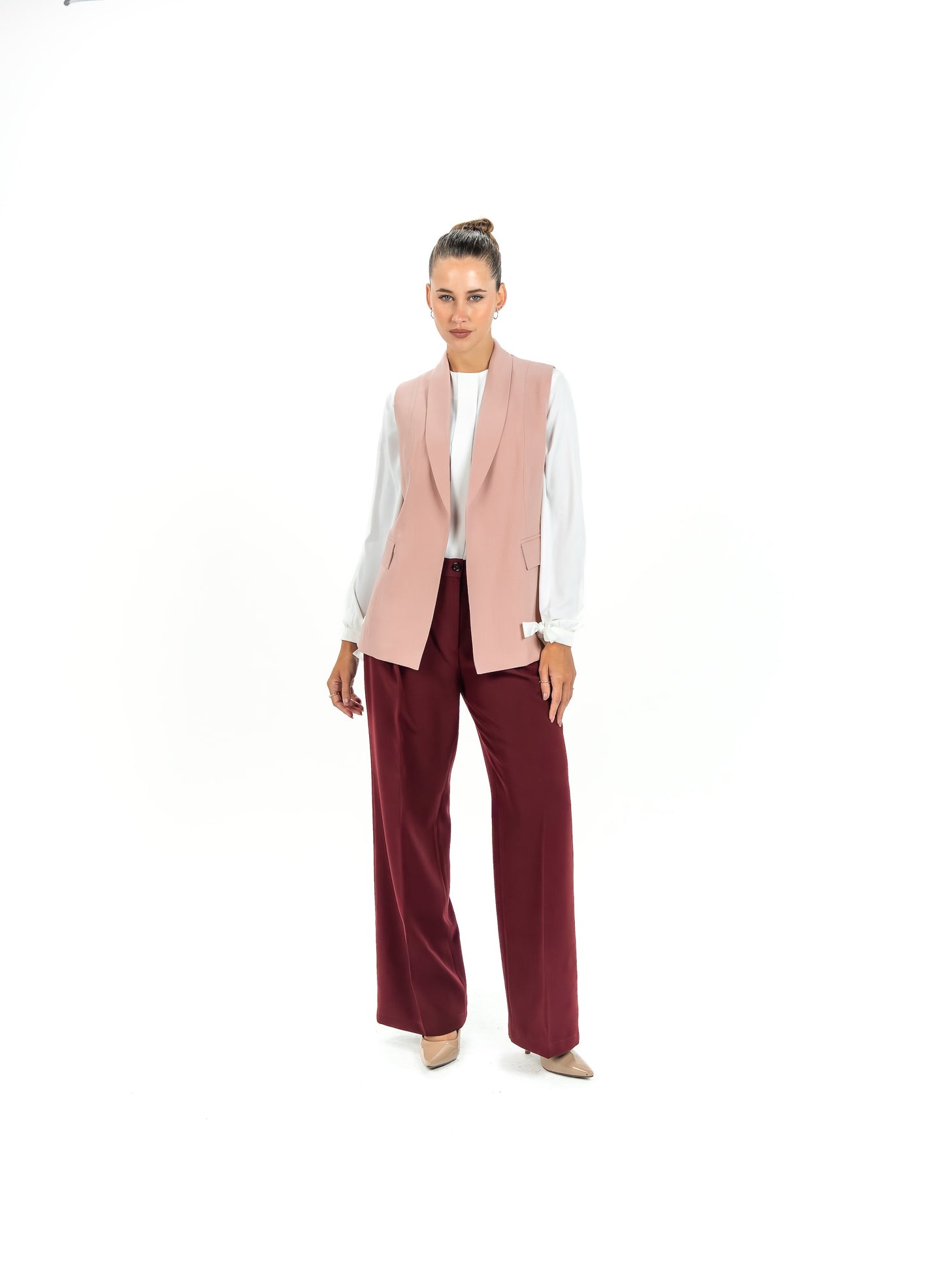 Kayan Edge Vest in Rose