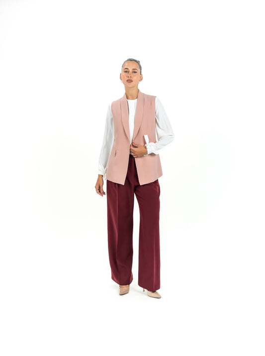 Kayan Edge Vest in Rose