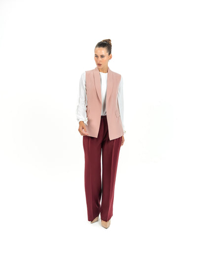 Kayan Edge Vest in Rose