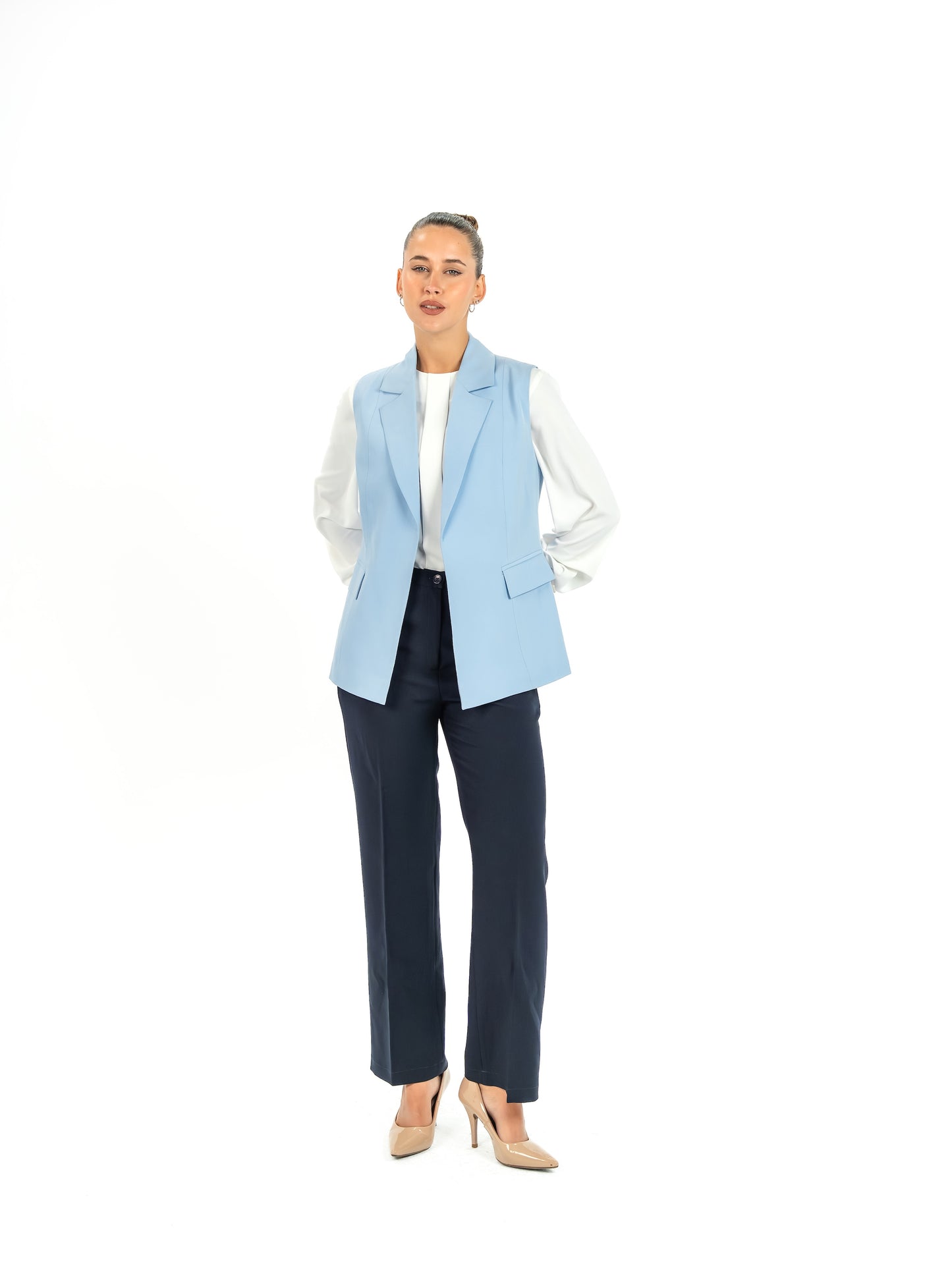 Kayan Edge Vest in Ice Blue