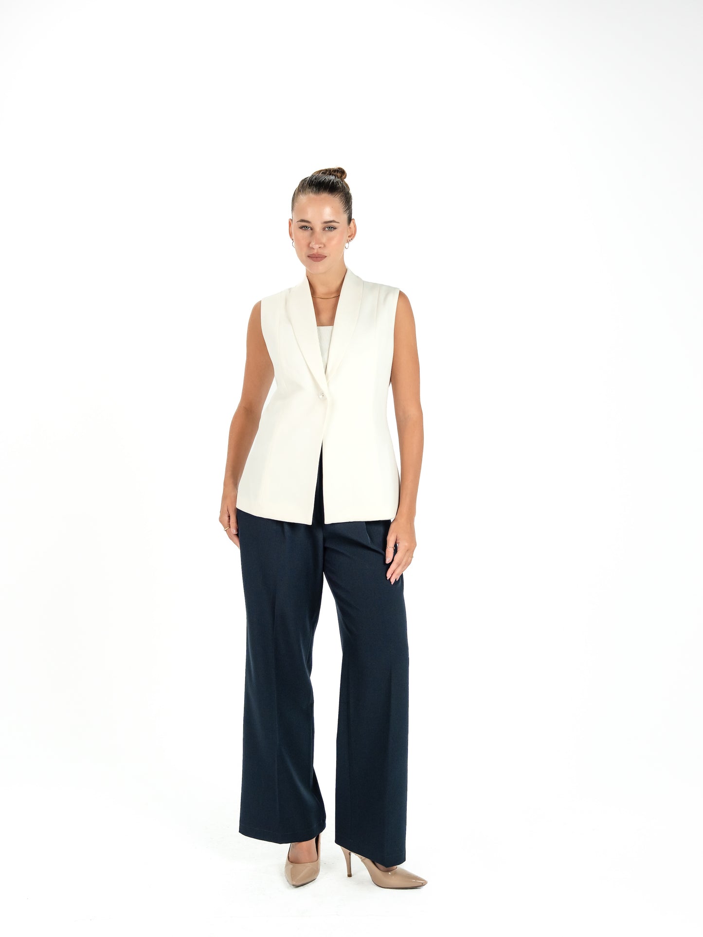 Kayan Luxe Vest in White