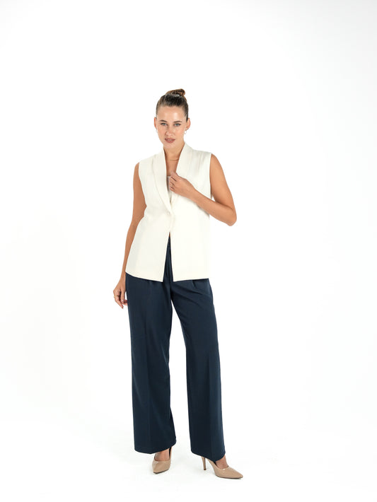 Kayan Luxe Vest in White