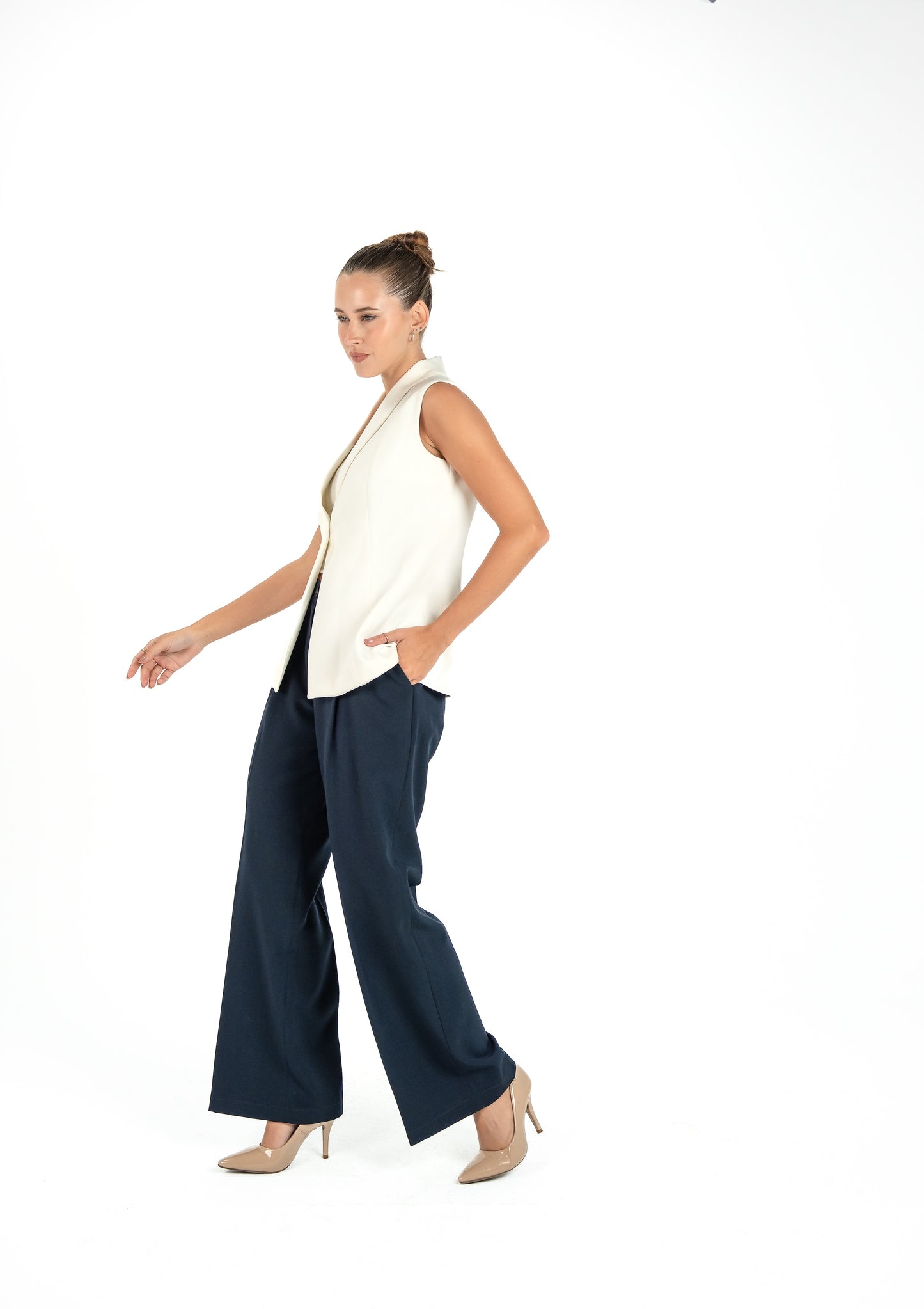 Kayan Luxe Vest in White