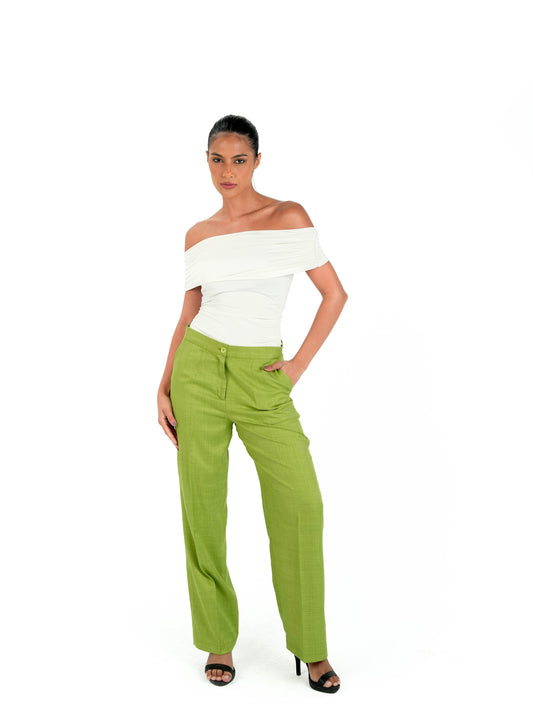 Kayan Linen Trousers in Lime