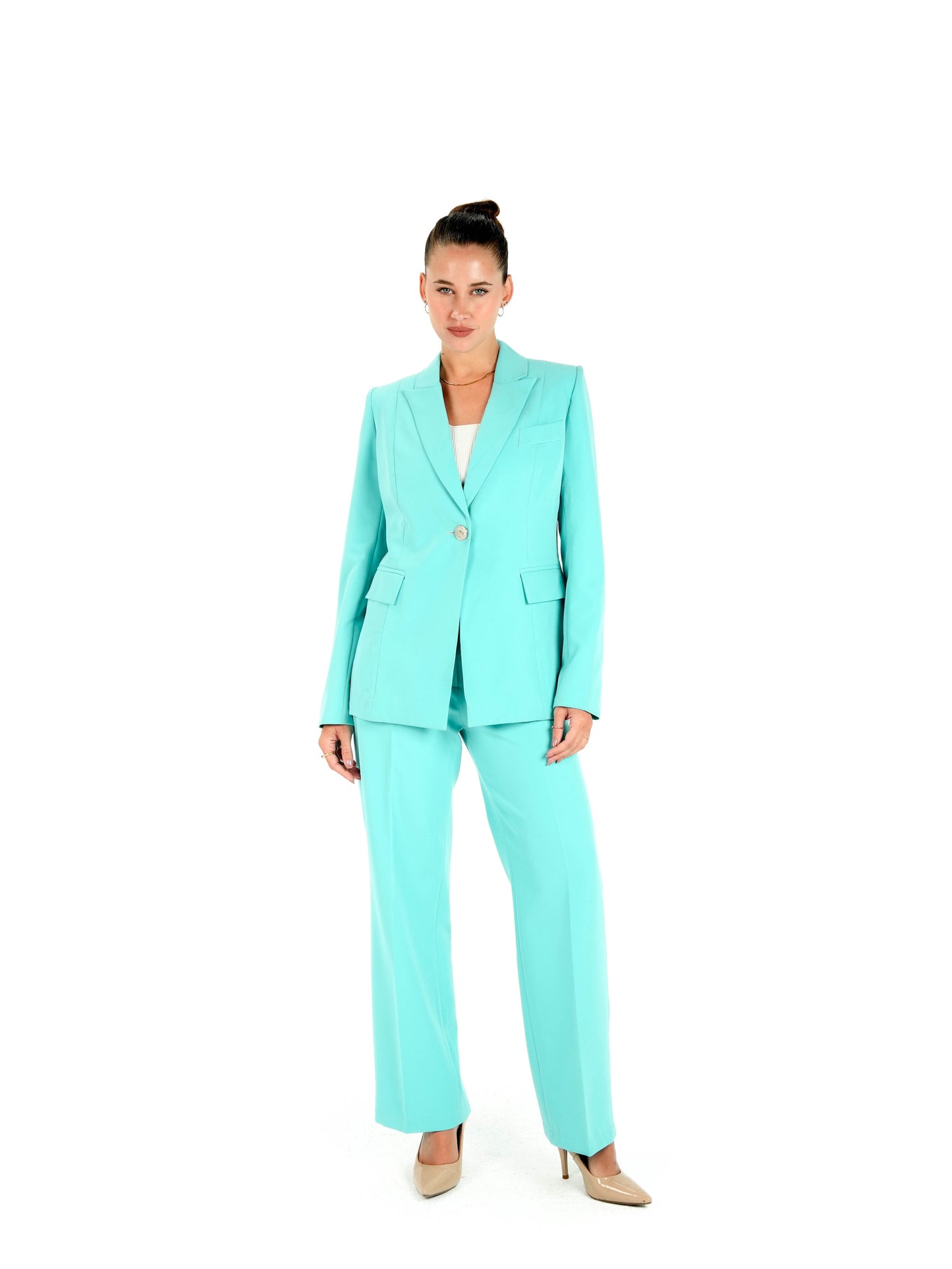 Kayan Power Blazer in Turquoise