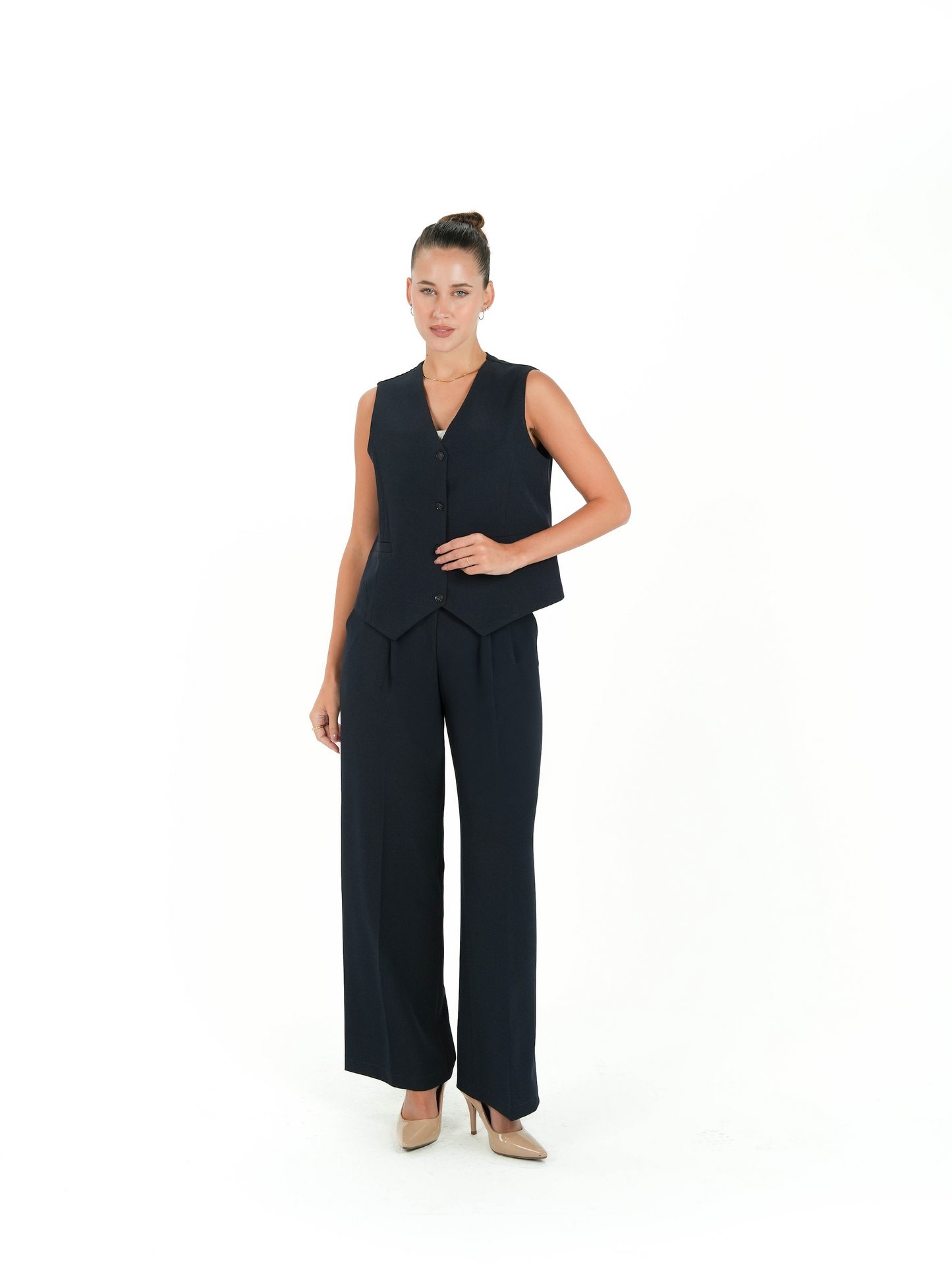 Kayan Sharp Trousers in Navy